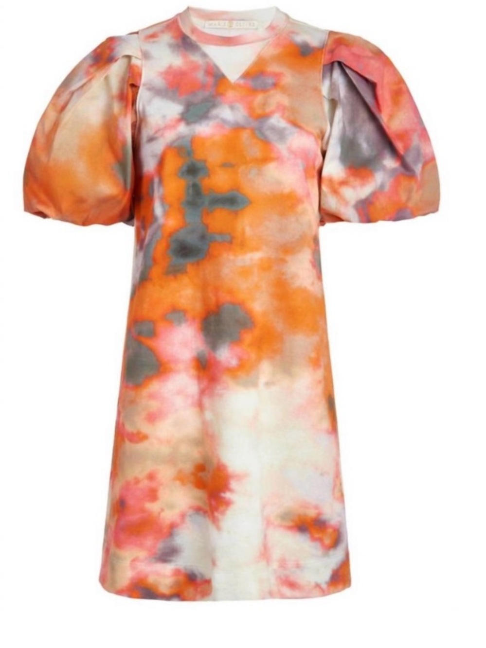 Marie Oliver Evie Dress Autumn Sky Puff Sleeves